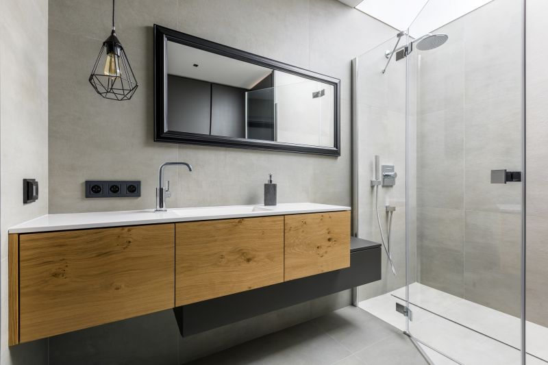 Modern vanity with sleek storage solutions
