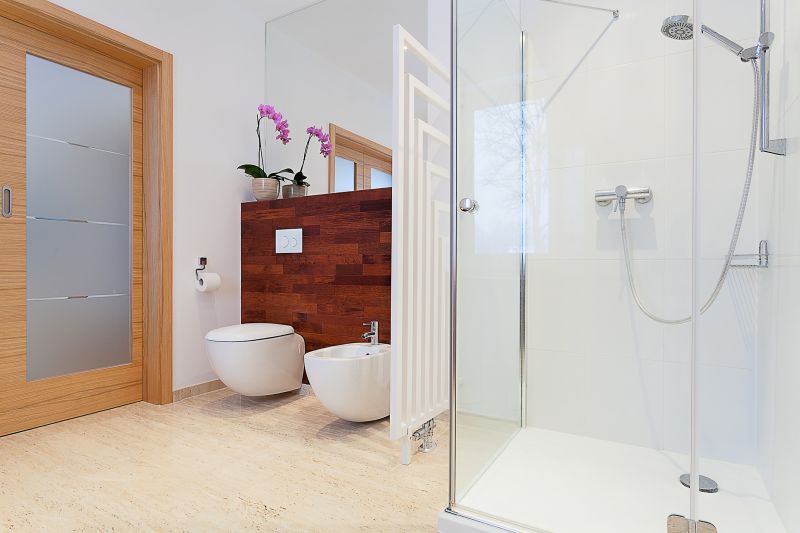 Smart bathroom with automated lighting and fixtures